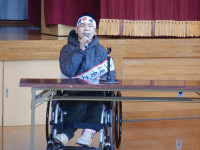 ①立候補演説