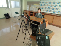 トップバッター　緊張しています